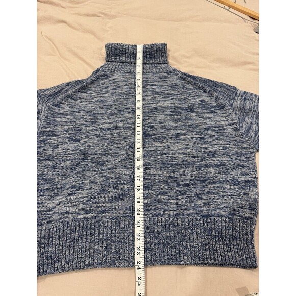 Margaret O'Leary Womens Size Small Kimbra Cotton Gray Cotton Turtleneck Pullover - Picture 7 of 8